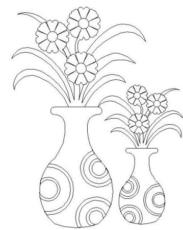 Нарисованная ваза с узорами (48 фото)