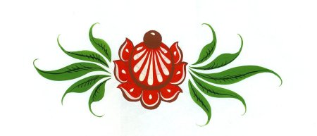 Городецкая роспись элементы цветочной росписи