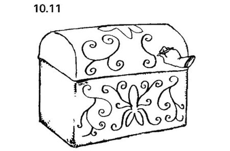 Древний сундук по изо