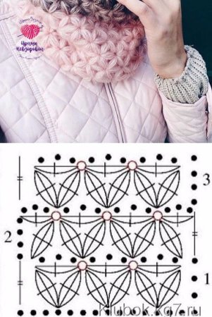 Ажурный узор звездочки