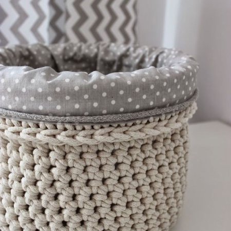 Корзинки из трикотажной пряжи