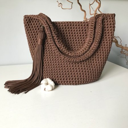 Пляжная сумка из полиэфирного шнура