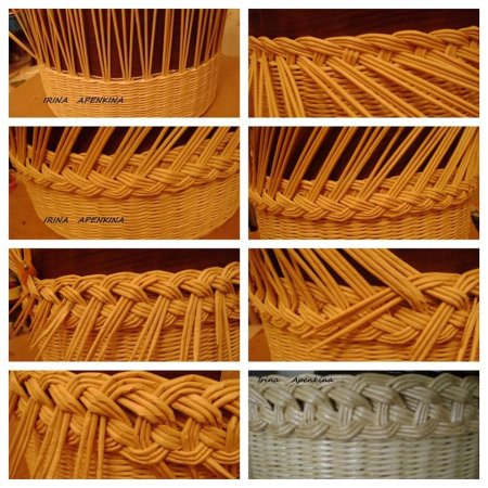 Загибка коса из лозы