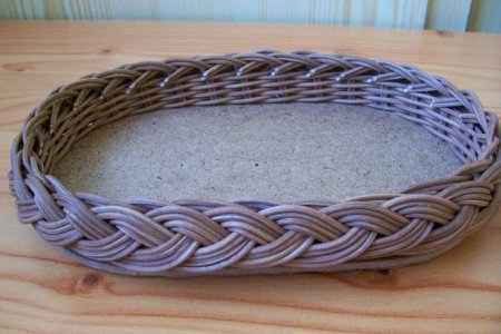 Загибка косичка из лозы