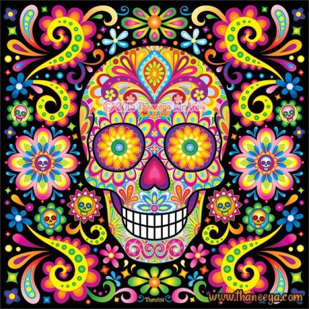Dia de los muertos принт