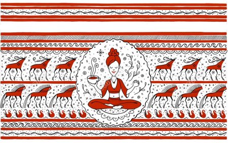 Мезенская лубочная роспись