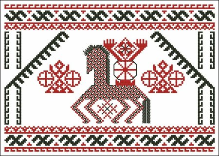 Оберег Рожаница вышивка крестом