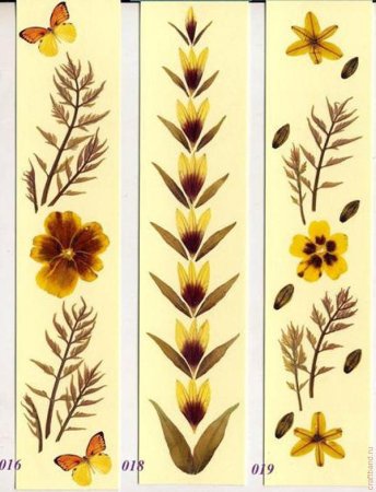 Орнамент из засушенных листьев