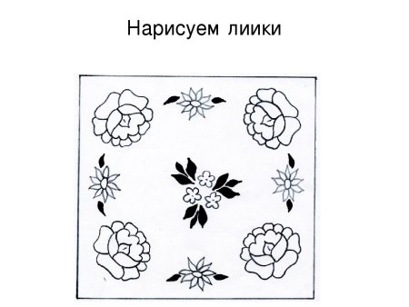 Рисование мамин платок