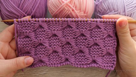 Ажурный узор бантики