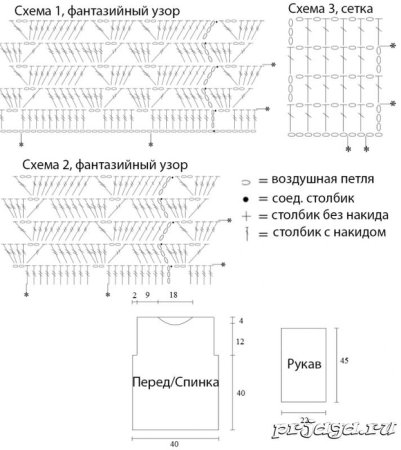 Фантазийный узор схема