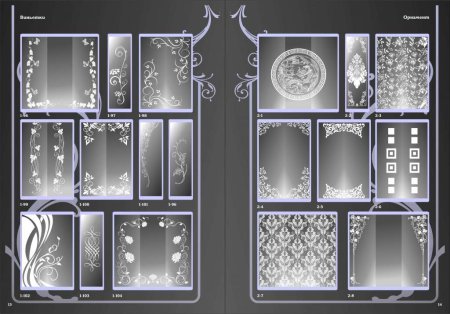 Узоры на зеркале шкафа-купе