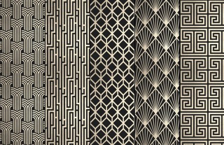 Ар деко Ваканда орнамент