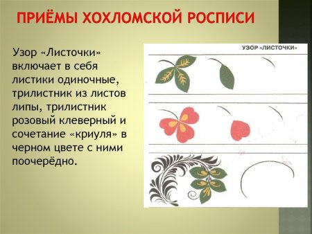 Цвета хохломской росписи