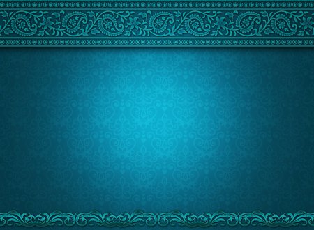 Бирюзовый с золотом