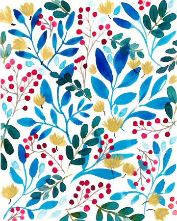 Акварельный орнамент