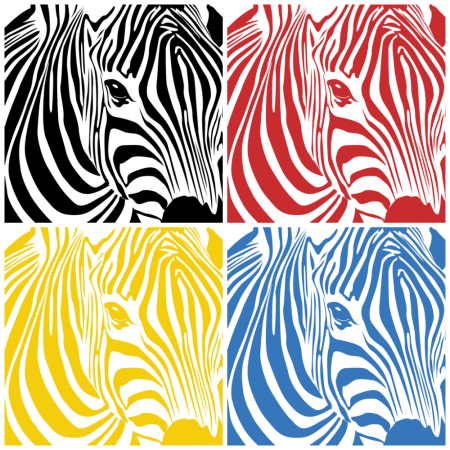 Сине-зеленая Зебра (Blue Green Zebra)