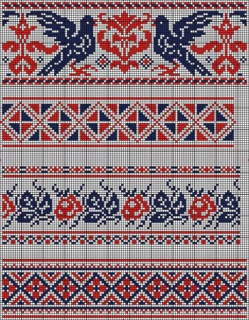 Кубанская вышивка орнамент