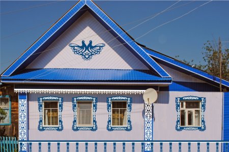 Фасады деревенских домов