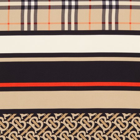 Орнамент клетка тартан на одежде Burberry