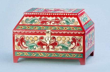 Сундук великан Борецкая роспись