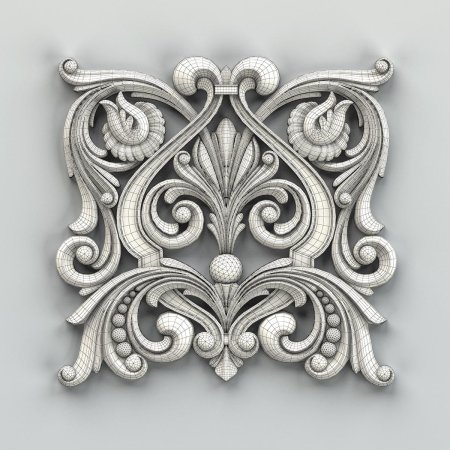 Лепнина Zbrush