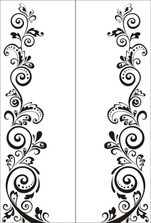 Красивый вертикальный узор