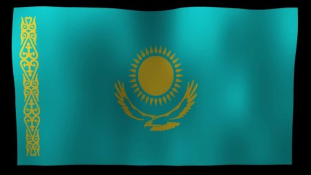 Орнамент на флаге Казахстана