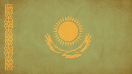 Узор на казахском флаге