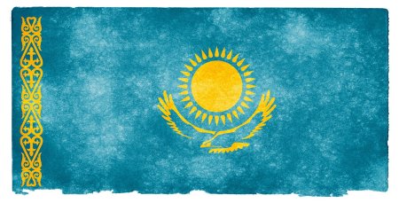 Узор на казахском флаге