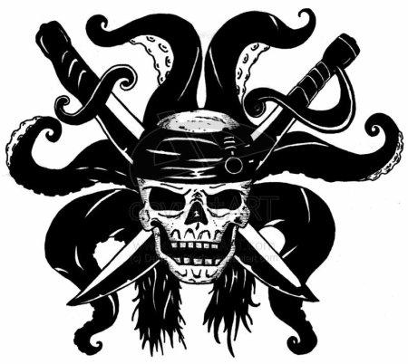 Флаг пиратов Карибского моря