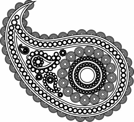 Индийский орнамент огурец пейсли