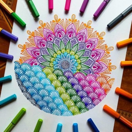 Рисование цветными ручками для начинающих
