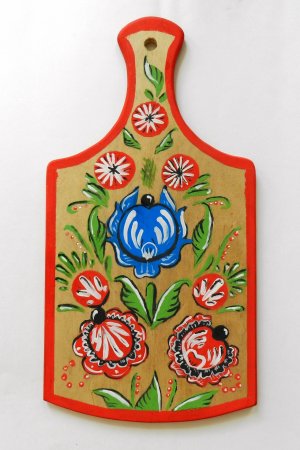 Роспись досточки Городецкая роспись