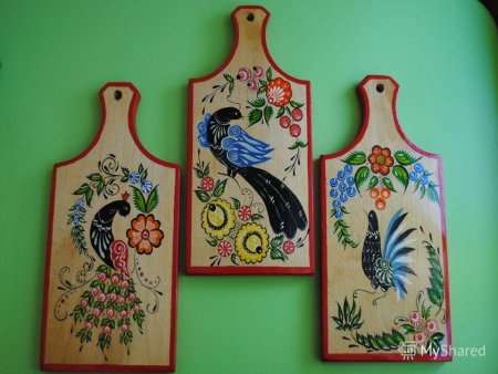Городецкая роспись досточка