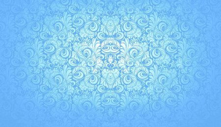 Голубой фон с орнаментом