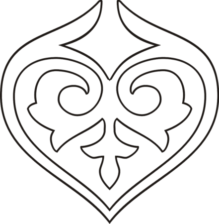 Казахский орнамент раскраска