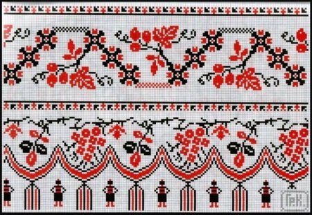 Рушник вышитый крестом