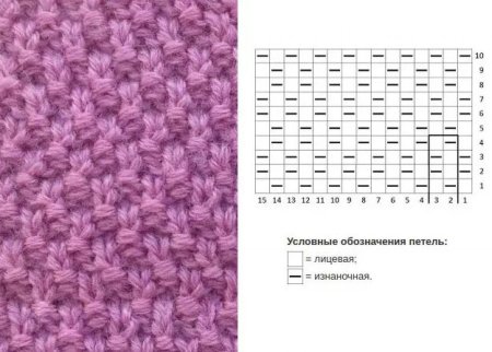 Узор Жемчужная путанка схема