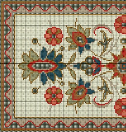 Вышитые крестиком ковры
