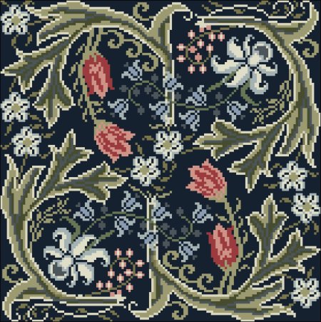 Antique Cross Stitch pattern Berlin Woolwork от atantiquestitch