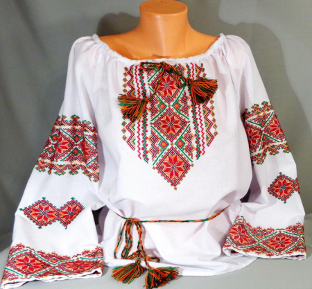Платья вышитые крестиком