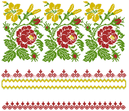 Вышивка крестом рушники