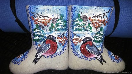 Валенки для рисования