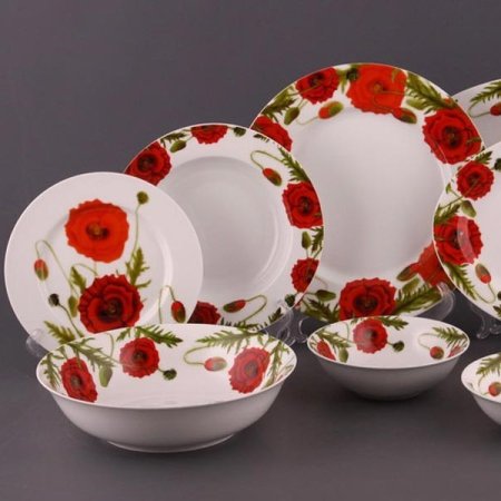 Растительный орнамент на посуде