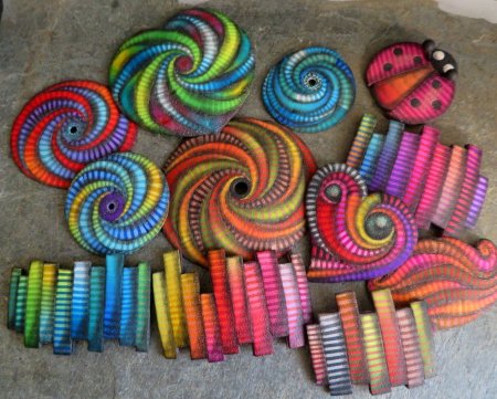 Спиральки из полимерной глины