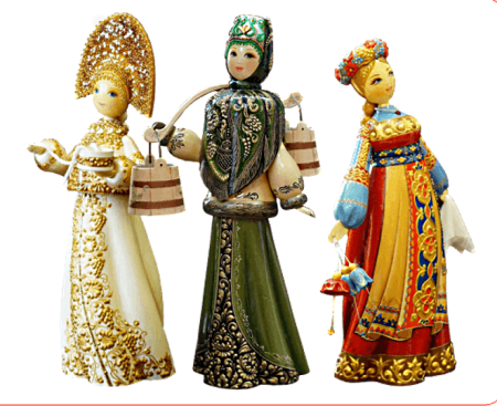 Тверской узор куклы деревянные (50 фото)