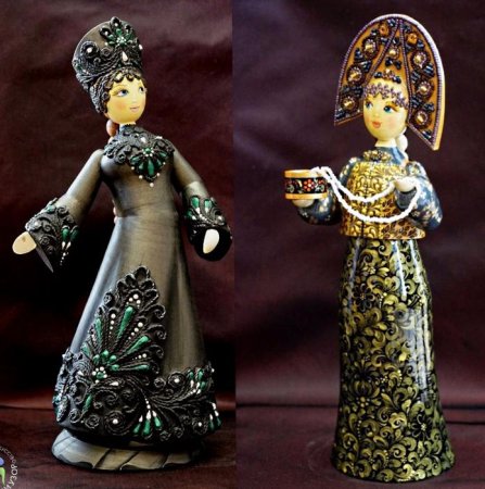Кукла деревянная Тверская