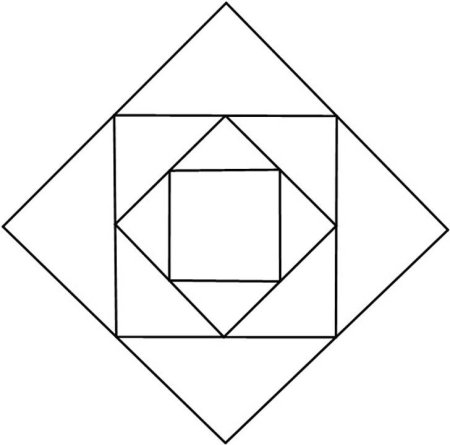 Геометричный узор в квадрате (44 фото)