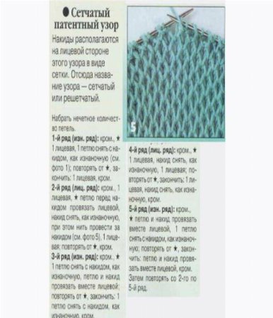 Вязание рисунок соты спицами схема